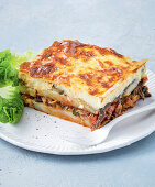 Vegetarian mushroom moussaka