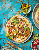 Flatbread with roasted courgettes