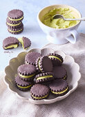 Chocolate matcha sandwich biscuits