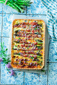 Asparagus gratin with bacon