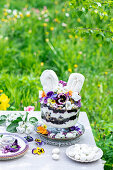 Easter blueberry trifle