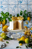 Lemon cream cake