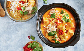 Malaysian chicken laksa from the slow cooker