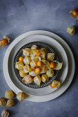 Physalis on a plate