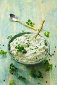 Herb quark with fresh parsley