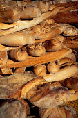 Baguettes, Markt, Provence Frankreich