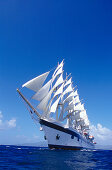 Royal Clipper sailing ship, Caribbean
