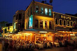 Fisch Restaurants am Abend, Kumkapi, Istanbul, Türkei