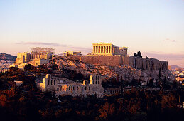 Acropolis, Blick von Philopappos Hill, Athen, Griechenland