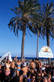 Disco Beach Bora-Bora, Platja d´en Bossa, Ibiza Balearen, Spanien
