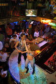 Dancers in Mango's Tropical Cafe, Ocean Drive, South Beach, Miami, Florida, USA, America