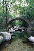 Hiking, Pont de Zaglia, Spelunca canyon, Corsica, France