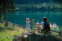 Mother & Daughter, Ferwall Lake, n. St. Anton Tyrol, Austria