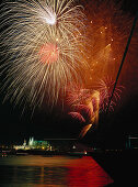 Fireworks, La Seu Cathedrale, Palma de Mallorca, Majorca, Spain