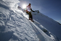 Skier, Rettenbachferner, Skifahrer, Rettenbachferner Soelden, Oetztal, Austria Soelden, Oetztal, Oesterreich