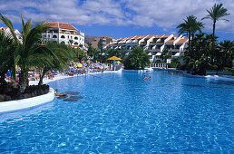 Poollandschaft, Hotel Santiago III, Playa de las Americas, Teneriffa Kanarische Inseln, Spanien
