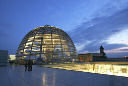 Glass cupola of the Reichstag building, Berlin, Germany
