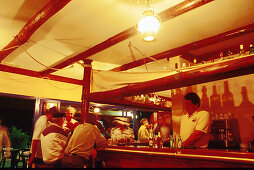 Bar-Restaurant El Varadero, Caleta del Sebo, La Graciosa Kanarische Inseln, Spanien, vor Lanzarote