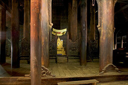 Bagaya teak Monastery, Bagaya Kloster aus Teakholz, 1834 auf 267 Pfeilern errichtet Baga Yar Monastery built of teak with 267 pillars in 1834