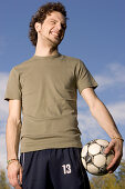 Portrait of a young soccer player