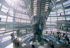 Glass cupola of the Reichstag, Sir Norman Foster Berlin