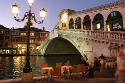 Rialto Bridge, View of Canale Grande in direction of San Polo Venice, Italy