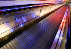 Escalator, Terminal, Airport Munich Bavaria, Germany