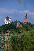 Burg Crass und kurfürstliche Burg Eltville am Rhein, Eltville, Rheingau, Hessen, Deutschland, Europa