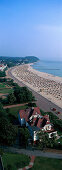 Travemuende, Strand und, Strandpromenade Schleswig-Holstein, Germany