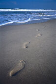 Spuren im Sand, China, Beach Danang, Vietnam, Asien