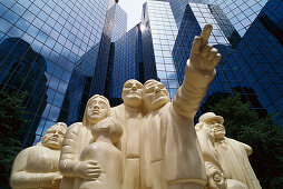 Illuminated Crowd sculpture, McGill University, Montreal Quebec, Canada