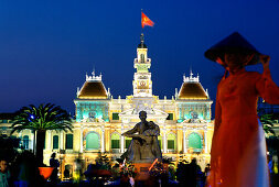 City Hall in Saigon, Ho Chi Minh City, Vietnam, Indochina, Asia