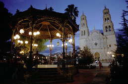 Pavillon and Cathedral, Chihuahua, Mexico