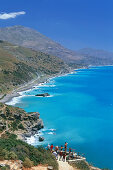 Aussichtspunkt über Preveli-Strand, Kreta, Griechenland