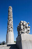 Vigeland Skulptur Oslo, Monolith, Vigeland Park, Frogner Park, Oslo, Norwegen