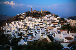 Old town of Casares in the province of Malaga,Andalusia,Spain