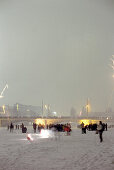 Lights on New Years Eve, Munich, Bavaria, Germany