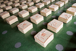 Cushions at Po Lin Monastery,Ngong Ping Plateau, Lantau Island, Hong Kong