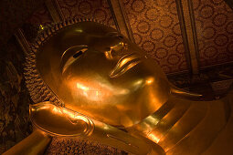 Liegender Buddha Wat Pho, Tempel des liegenden Buddha, Bangkok, Thailand