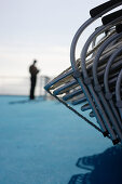sun deck, deck chair, cruise ship MS Delphin Renaissance, Cruise Bremerhaven - South England, England