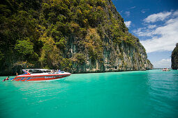 Snorkeling trip to Pileh, a beautiful scenic lagoon, Ko Phi-Phi Leh, Ko Phi-Phi Islands, Krabi, Thailand