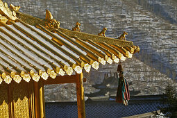 Golden Halle,  Xiantong Monastery, Wutai Shan ,Xiantong Kloster, Goldene Halle in Kupfer, Wutai Shan, Taihuai Stadt, Provinz Shanxi, China, Asien