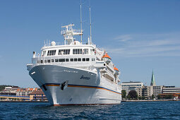 Cruise Ship MS Bremen Departing Kristiansand, Kristiansand, Norway
