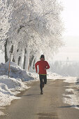 Läufer im Winter, Oberösterreich