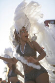 Brasilian Dance girl, Dance Group, performing at a Holiday Club, Belek, South Coast, Turkey