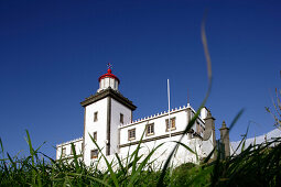 Lighthouse of Fazendas on the westcoast of Sao Miguel, Azores, Portugal