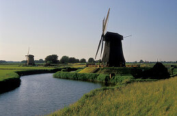 Windmills near Schermerhorn, Netherlands, Europe