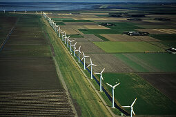 Wind energy plant, North Sea coast, Schleswig-Holstein, Germany