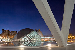 Stadt der Künste und Wissenschaften, spanischer Architekt Santiago Calatrava, L'Hemisferic ein Imax-Kino