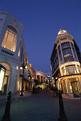 Rodeo Drive at night, Shopping, Beverly Hills, Los Angeles, California, USA